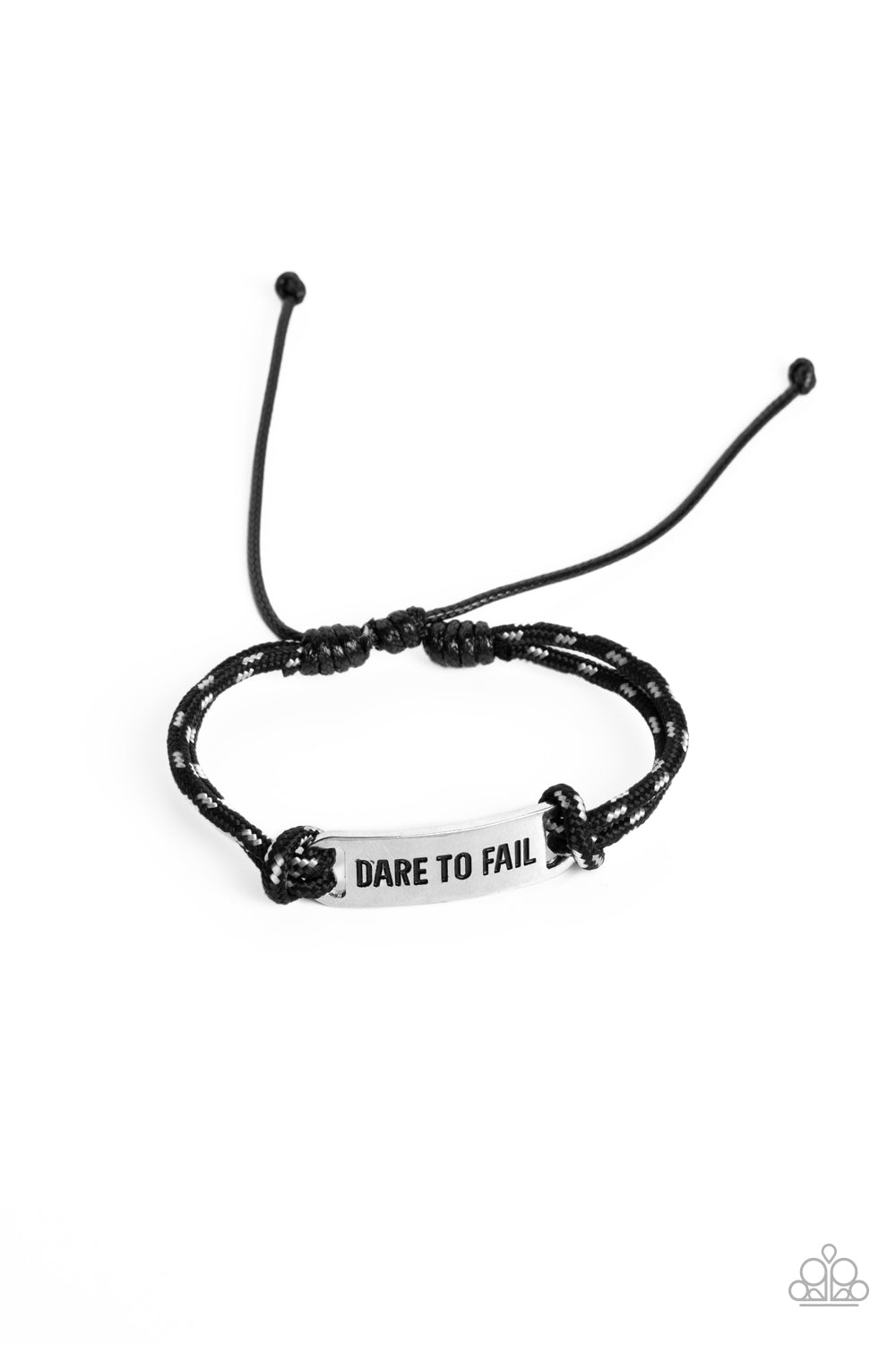 Dare to Fail - Black Bracelet