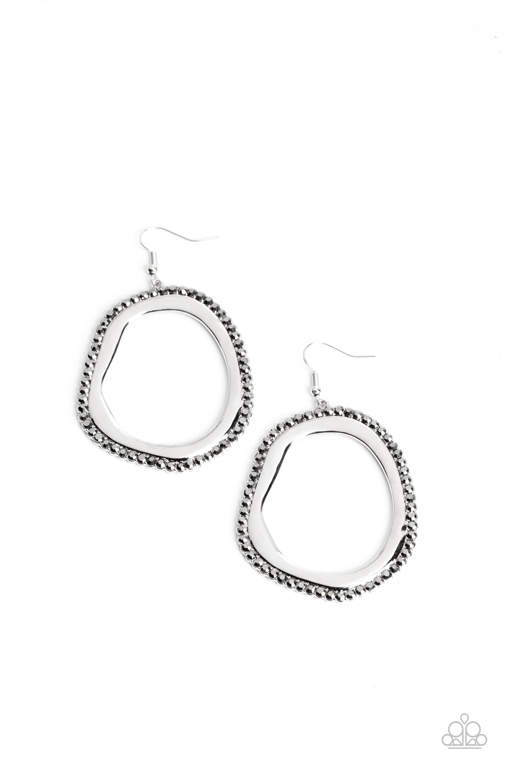 Scintillating Shareholder - Silver Earrings