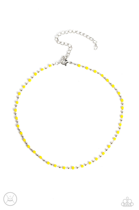 Neon Lights - Yellow Necklace