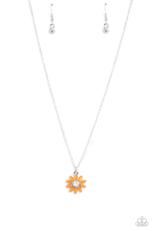 Daisy Diva - Orange Necklace