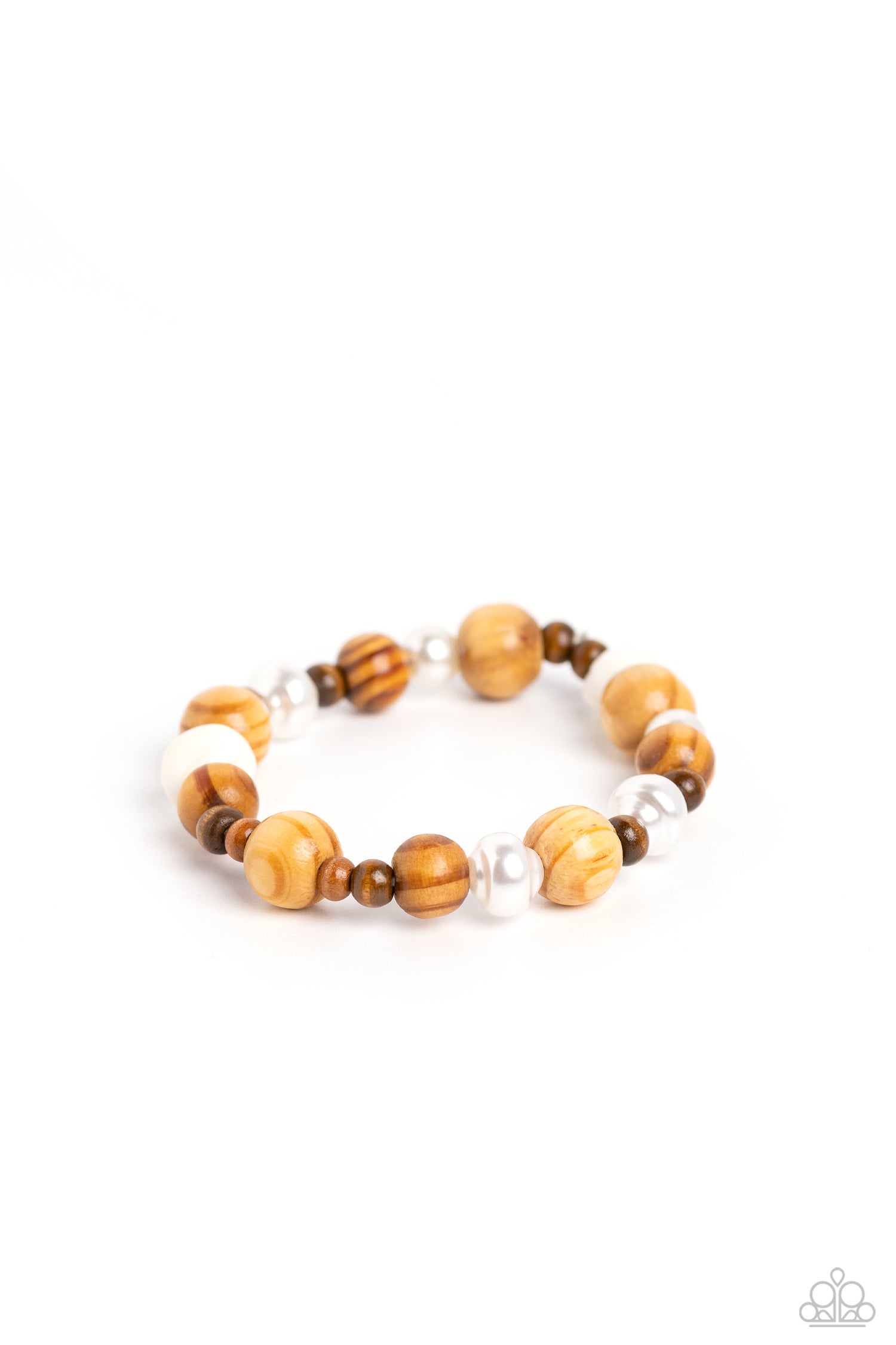 Take A WOOD Look - Brown Bracelet