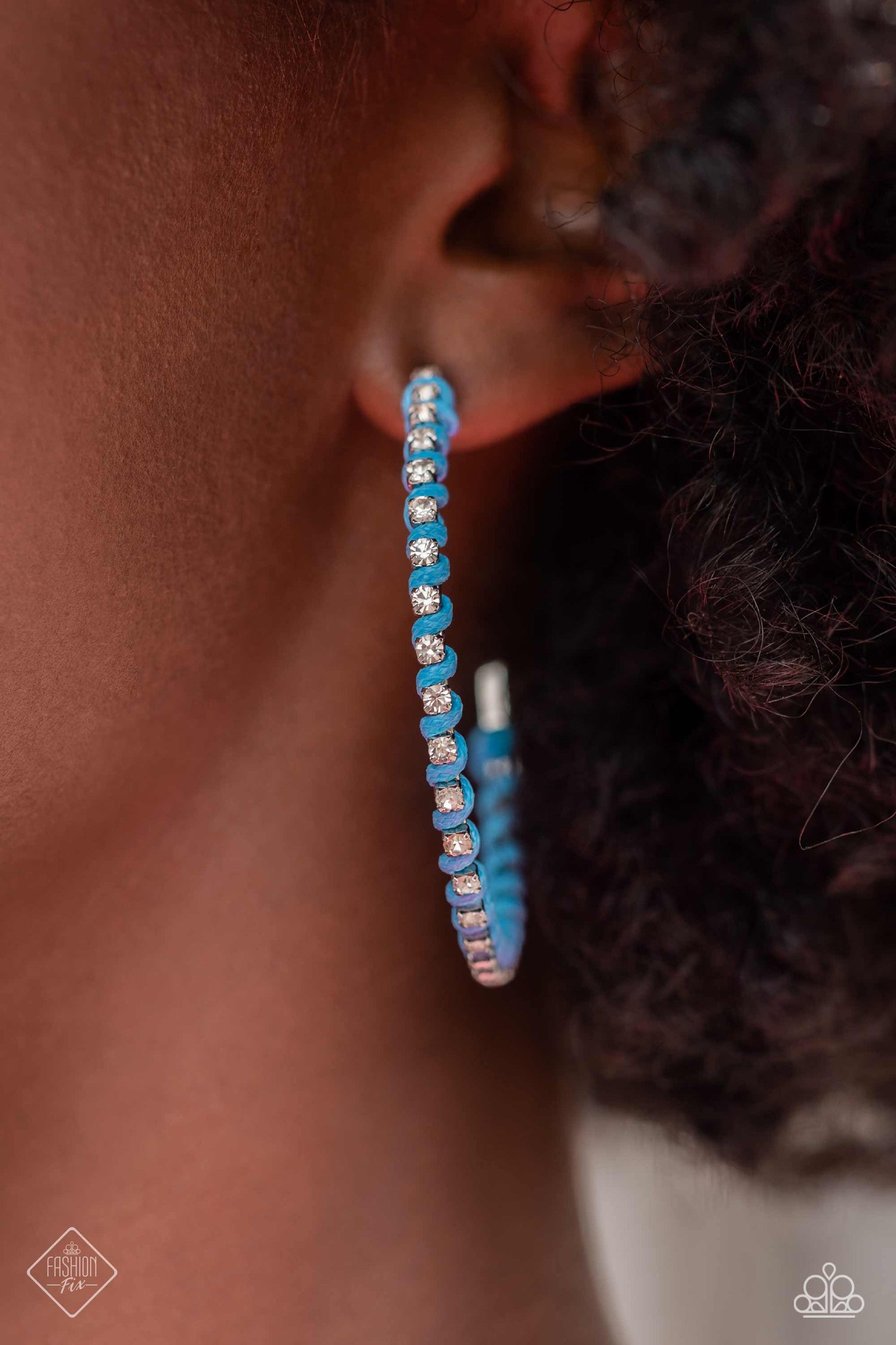 Put a STRING on It - Blue Earring