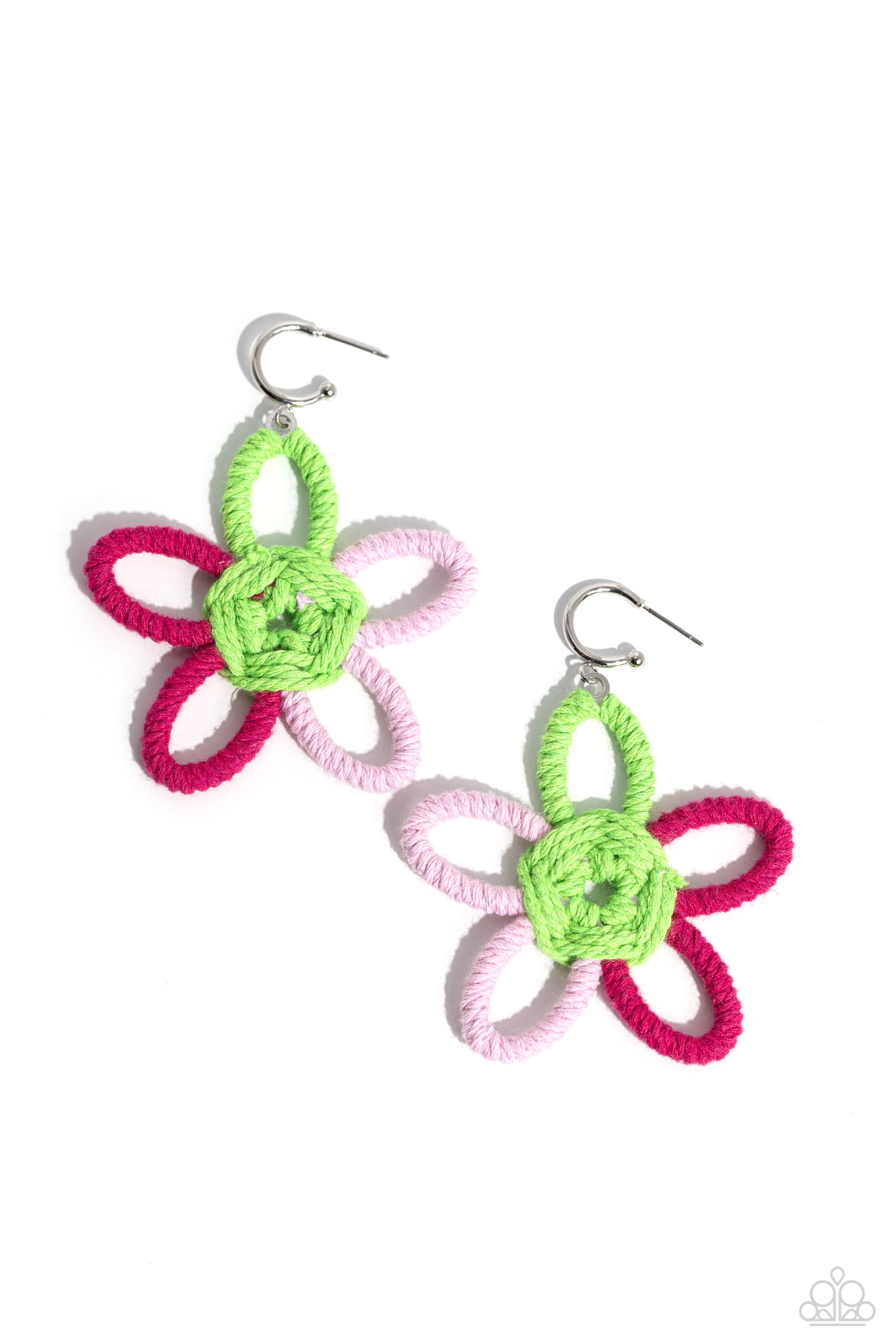 Spin a Yarn - Pink Earrings