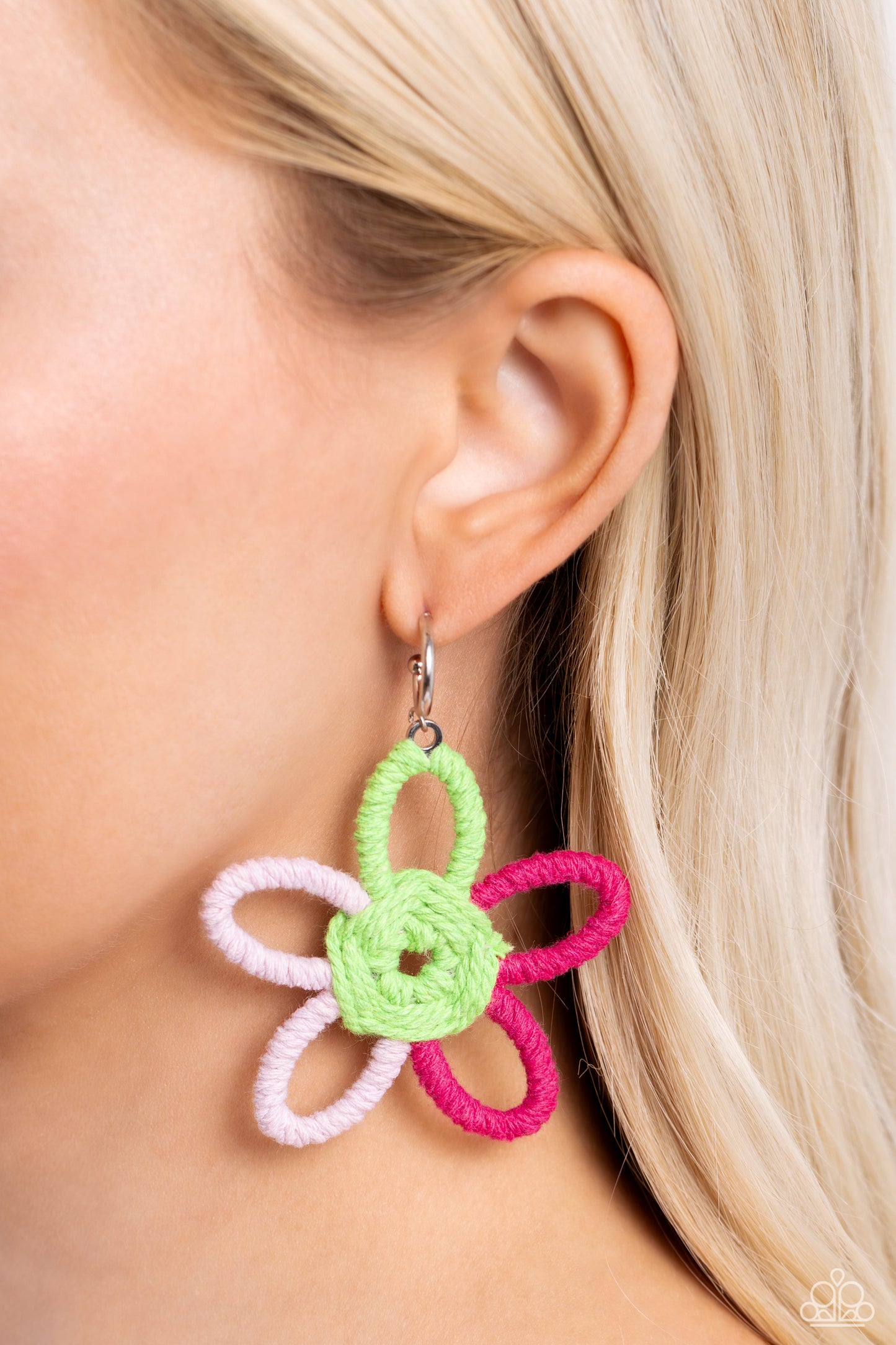 Spin a Yarn - Pink Earrings