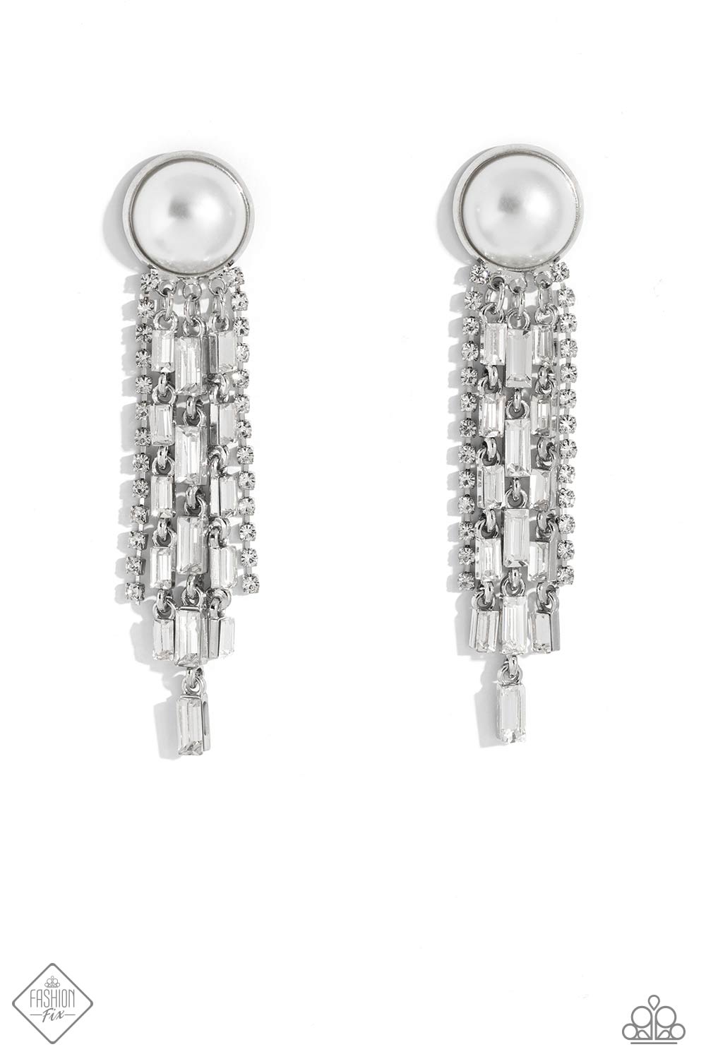 Genuinely Gatsby - White Earrings